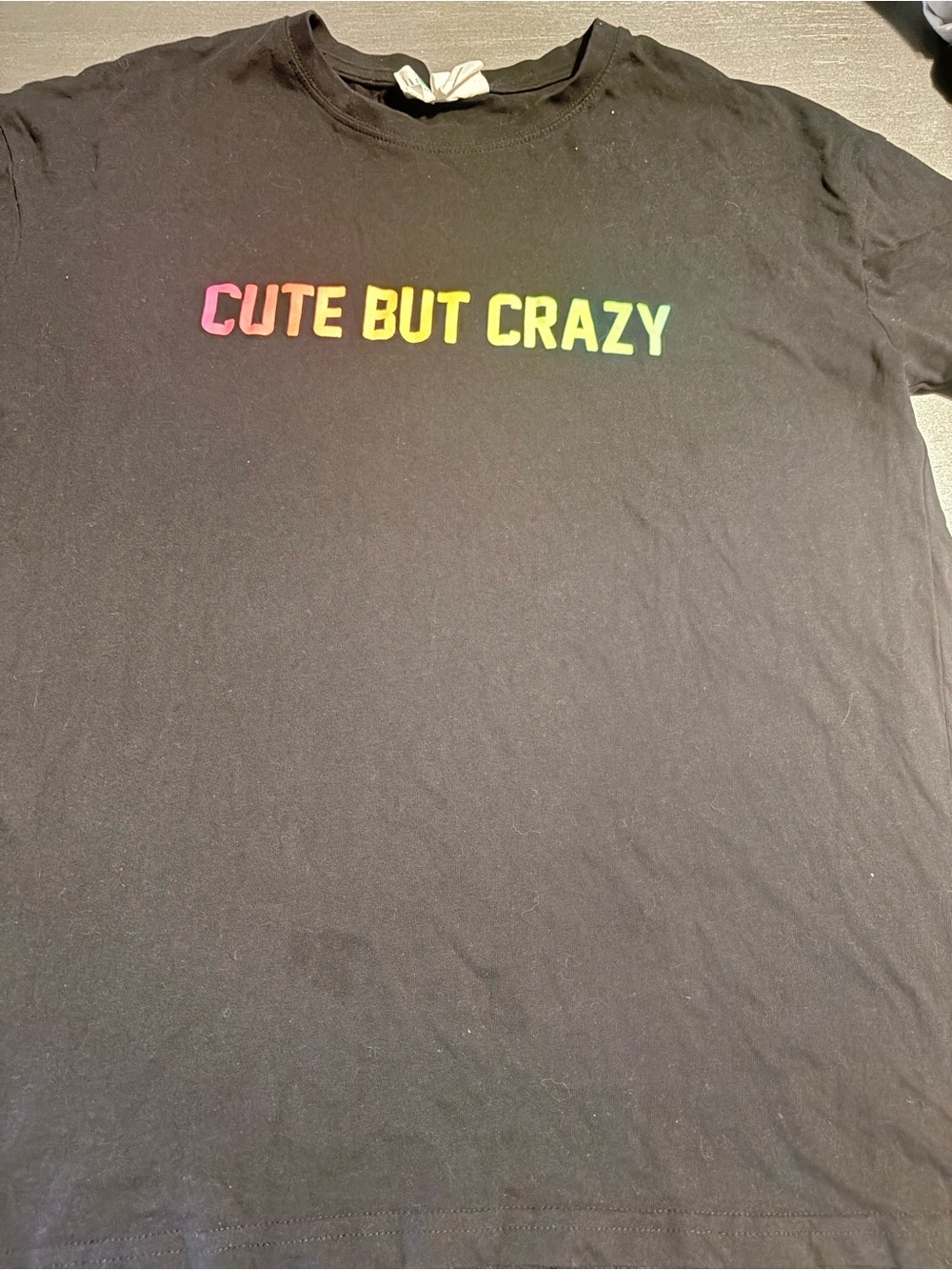 Kids Black 'Cute But Crazy' Graphic Tee